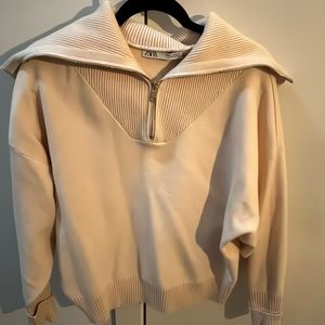 Zara sweater with shawl collar
